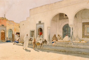 Árabe Painting - Gamia Karamanli Suk el Mushir Stephan Bakalowicz Araber
